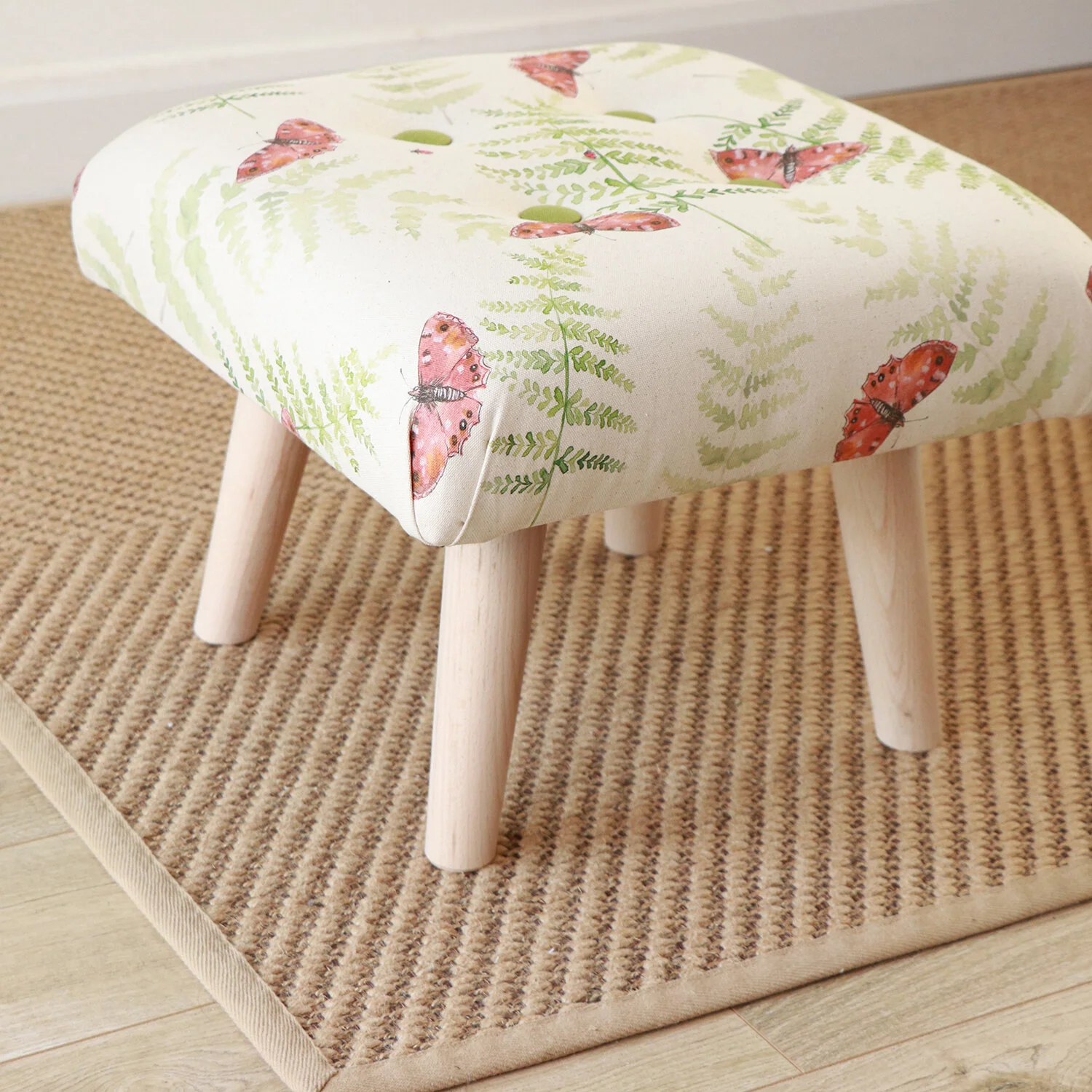 Small upholstered stool best sale